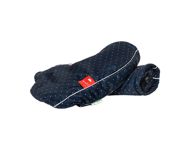 Wobs håndvarmere Navy Blue Polkadot Styrevotter 