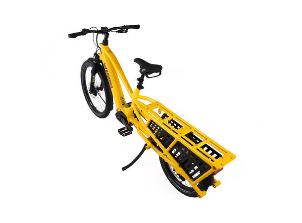 Yuba Spicy Curry Transportsykkel Bosch Cargo Line elsykkel Hello Yellow Sykkelpikene AS