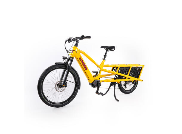 Yuba Spicy Curry Transportsykkel Bosch Cargo Line elsykkel, Hello Yellow 