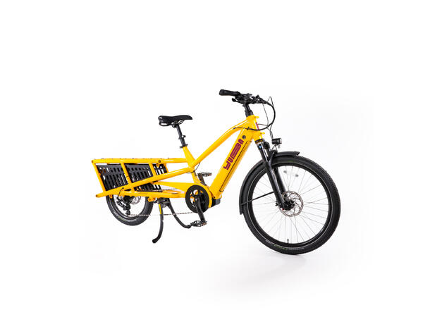 Yuba Spicy Curry Transportsykkel Bosch Cargo Line elsykkel, Hello Yellow 