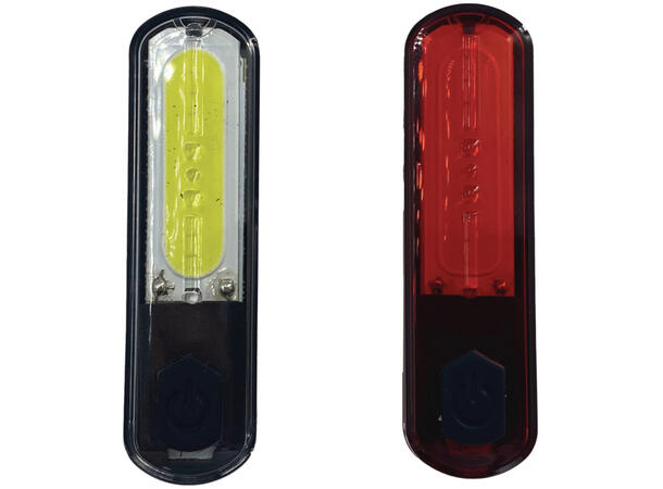 ABUS Lykt Orion 2.0 Sykkellys sett, 60/30 lumen 