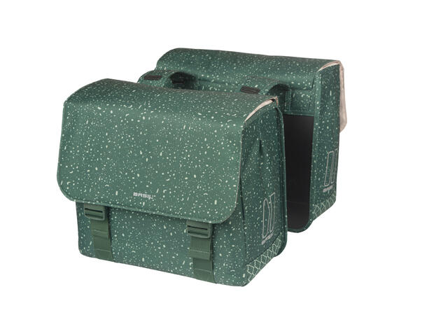Basil Dobbel Sykkelveske Flair 2 x 17,5 liter, Green 