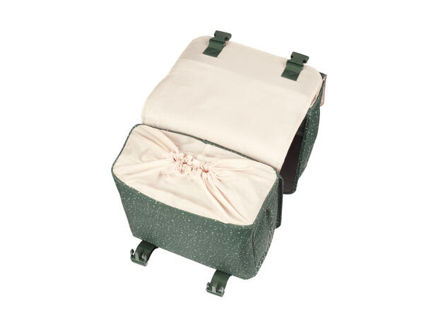 Basil Dobbel Sykkelveske Flair 2 x 17,5 liter, Green 