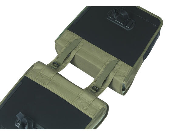 Basil Dobbel Sykkelveske Go 2 x 16 liter, Dark Green 