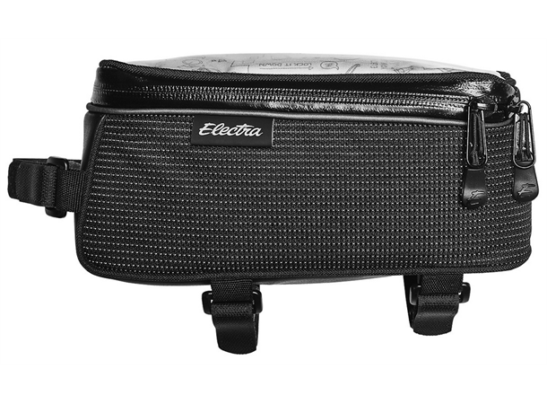 Electra Rammeveske Reflective Charcoal 0,5  liter, Mobilholder 