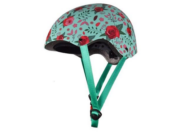 Kiddimoto Sykkelhjelm Matte Floral 