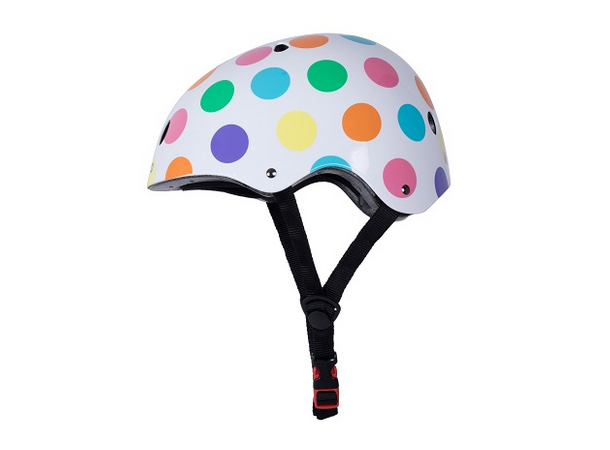 Kiddimoto Sykkelhjelm Pastel Dotty