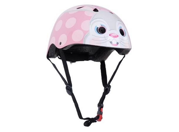 Kiddimoto Sykkelhjelm Pink Bunny Sykkelpikene