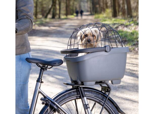 New Looxs Hundekurv Clipper MIK Sort kurv + gitter + pute + feste 