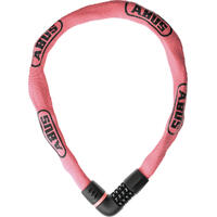 ABUS Sykkellås Tresor 6807C 110 cm, Kode, Kjettinglås, Rose Blush