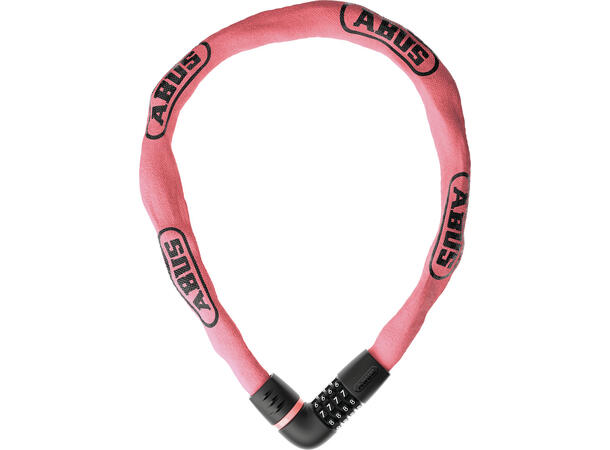 ABUS Sykkellås Tresor 6807C 110 cm, Kode, Kjettinglås, Rose Blush 