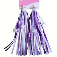 Streamers multi-color Lilla-Hvit
