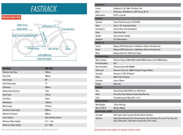 Yuba Fastrack Transportsykkel Shimano E7000 elsykkel, Espresso 
