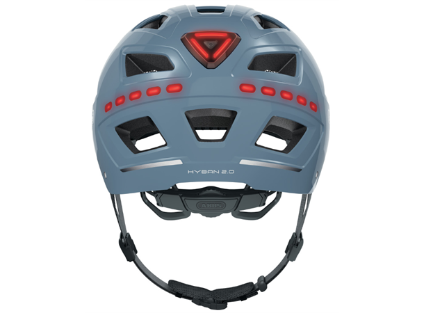 ABUS Sykkelhjelm Hyban LED Signal Blue 