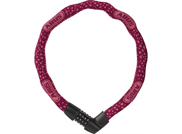 ABUS Sykkellås Tresor 1385 75 cm, Nøkkel, Kjettinglås, Cherry Heart 