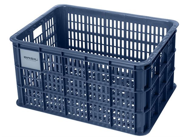 Basil Sykkelkurv Kasse MIK Large 40 liter, Bluestone 