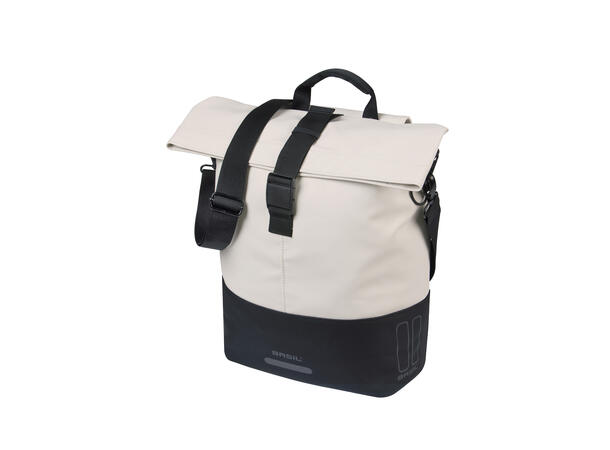 Basil Sykkelveske Cove Shopper 14-16 liter, Off-White/Black 