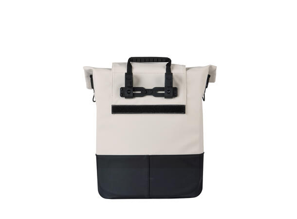 Basil Sykkelveske Cove Shopper 14-16 liter, Off-White/Black 