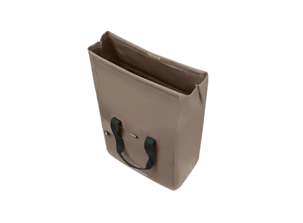 Basil Sykkelveske Urban Dry Neo Shopper 23-26 liter, Sage Brown 