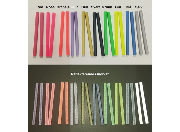 Eikereflekser i assorterte farger 
