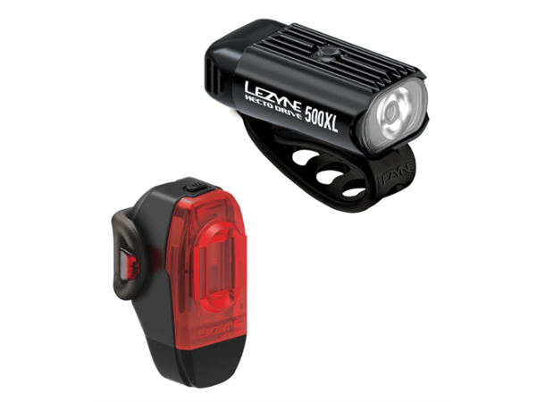 Lezyne Lykt Hecto Drive 500XL + KTV Sykkellys sett 