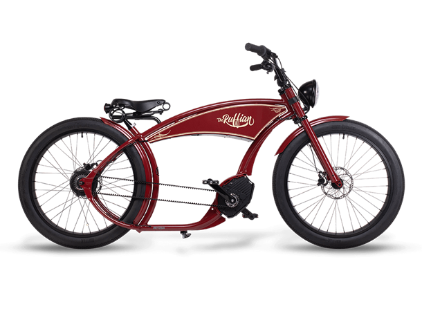 Ruff Cycles The Ruffian Elsykkel Bosch, 500 Wh, Indian Red