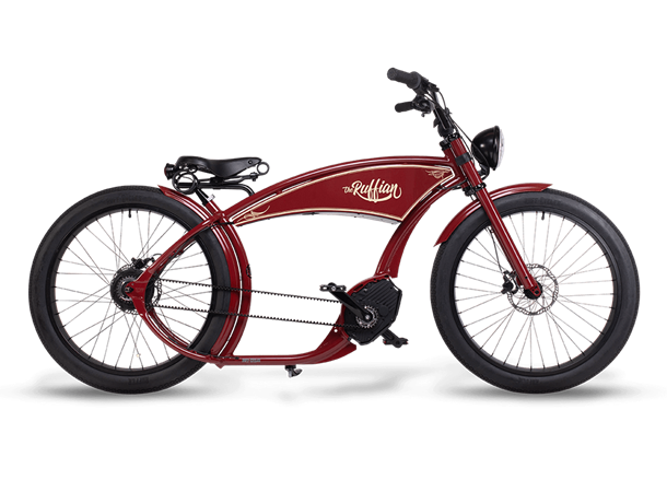Ruff Cycles The Ruffian Elsykkel Bosch, 500 Wh, Indian Red 