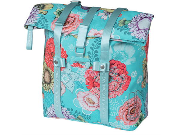 Basil Sykkelveske Bloom Field Shopper 15-20 liter, Sky Blue 