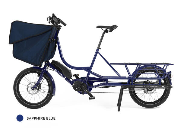 Bicicapace E-Justlong Transportsykkel Bosch Cargo Line elsykkel, Sapphire Blue 