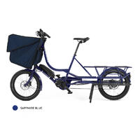 Bicicapace E-Justlong Transportsykkel Bosch Cargo Line elsykkel, Sapphire Blue