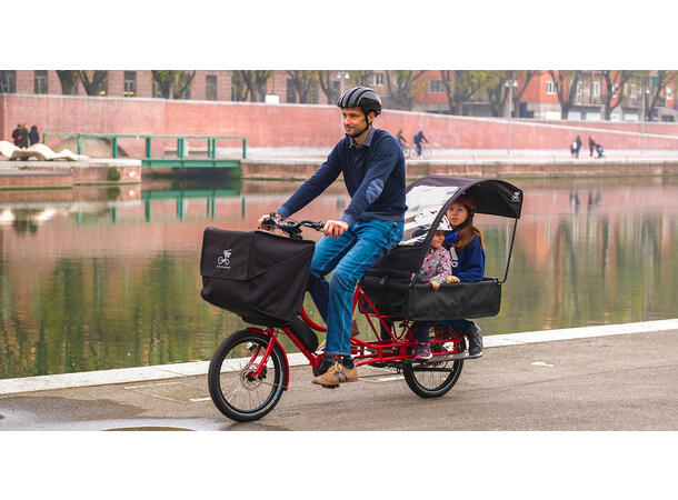 Bicicapace E-Justlong Transportsykkel Bosch Cargo Line elsykkel, Sapphire Blue 