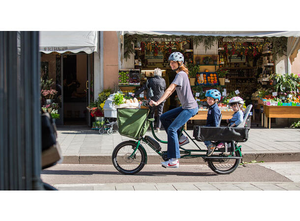 Bicicapace E-Justlong Transportsykkel Bosch Cargo Line elsykkel, Sapphire Blue 