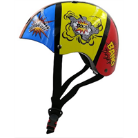 Kiddimoto Sykkelhjelm Comic Kiddimoto str: Small (48 - 52 cm)