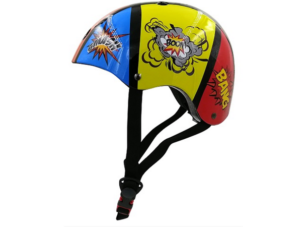Kiddimoto Sykkelhjelm Comic Kiddimoto str: Small (48 - 52 cm) 