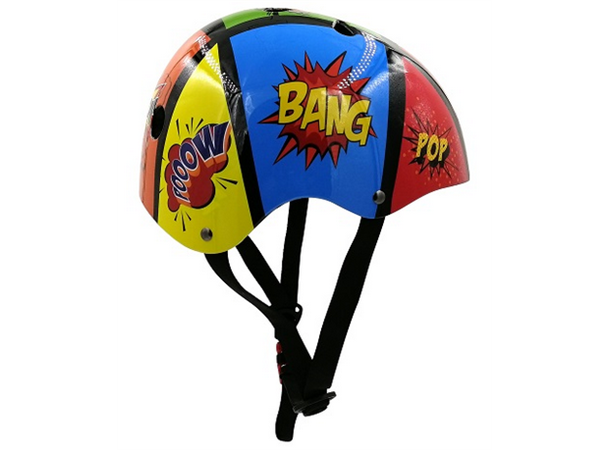 Kiddimoto Sykkelhjelm Comic Kiddimoto str: Small (48 - 52 cm) 