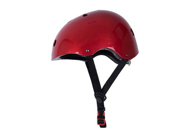 Kiddimoto Sykkelhjelm Metallic Red Kiddimoto str: Small (48 - 52 cm) 