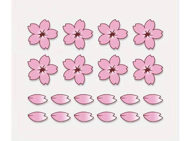 Klistremerker med kirsebærblomster 