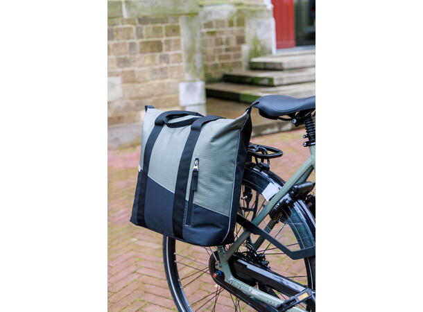 New Looxs Sykkelveske Oslo Shopper Kota 24 liter, Black Green 