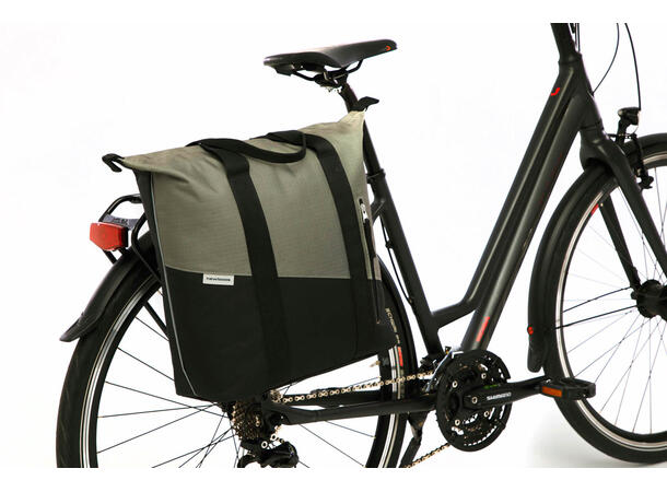 New Looxs Sykkelveske Oslo Shopper Kota 24 liter, Black Green 