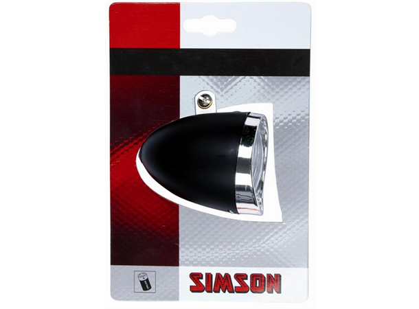 Simson Lykt LED Classic Black Frontlys