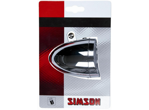 Simson Lykt LED light Classic Chrome Frontlys