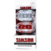 Simson Lykt LED light set Sykkellys sett