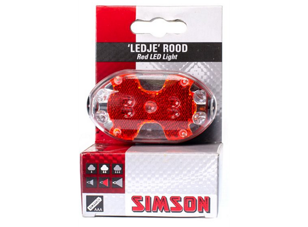 Simson Lykt LED rear light Baklys 