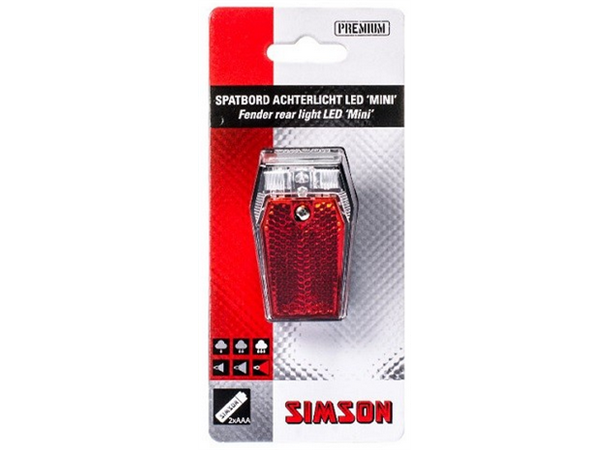 Simson Lykt LED rear light fender mount Baklys 