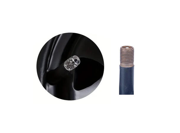 Ventilhette Svart Krystall 