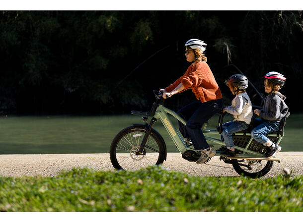 Yuba Spicy Curry+ V4 Transportsykkel Bosch Cargo Line elsykkel, Lunar 