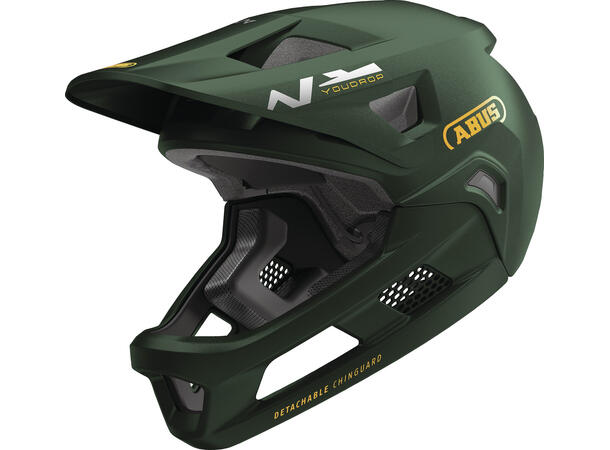 ABUS Sykkelhjelm YouDrop FF Moss Green ABUS str: Small (48 - 55 cm) 