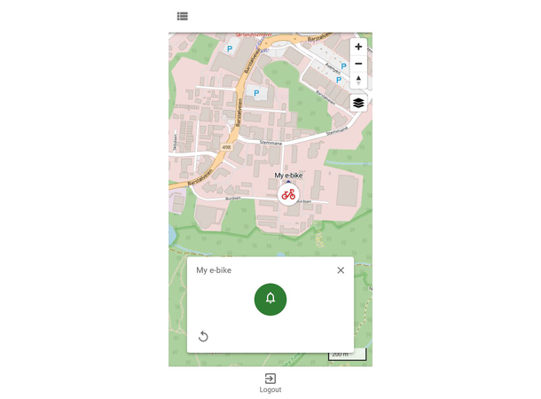 APEXA.LINK A1 elsykkel GPS tracker Universal 