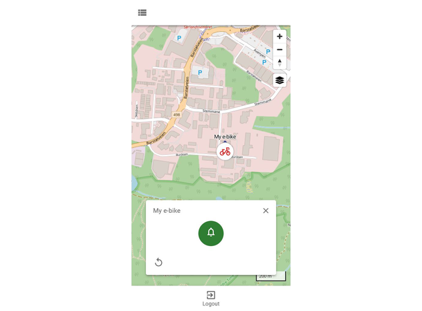 APEXA.LINK A1 elsykkel GPS tracker Universal