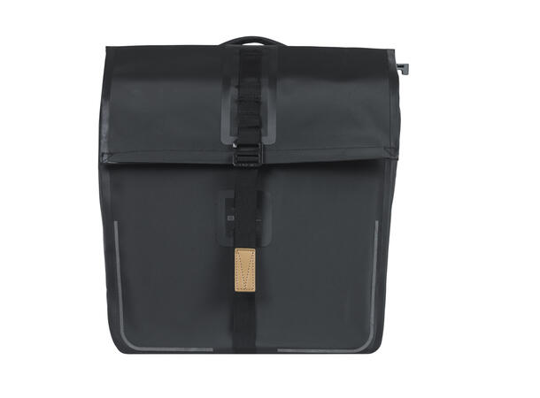 Basil Dobbel Sykkelveske MIK Urban Dry 2 x 25 liter, Black 